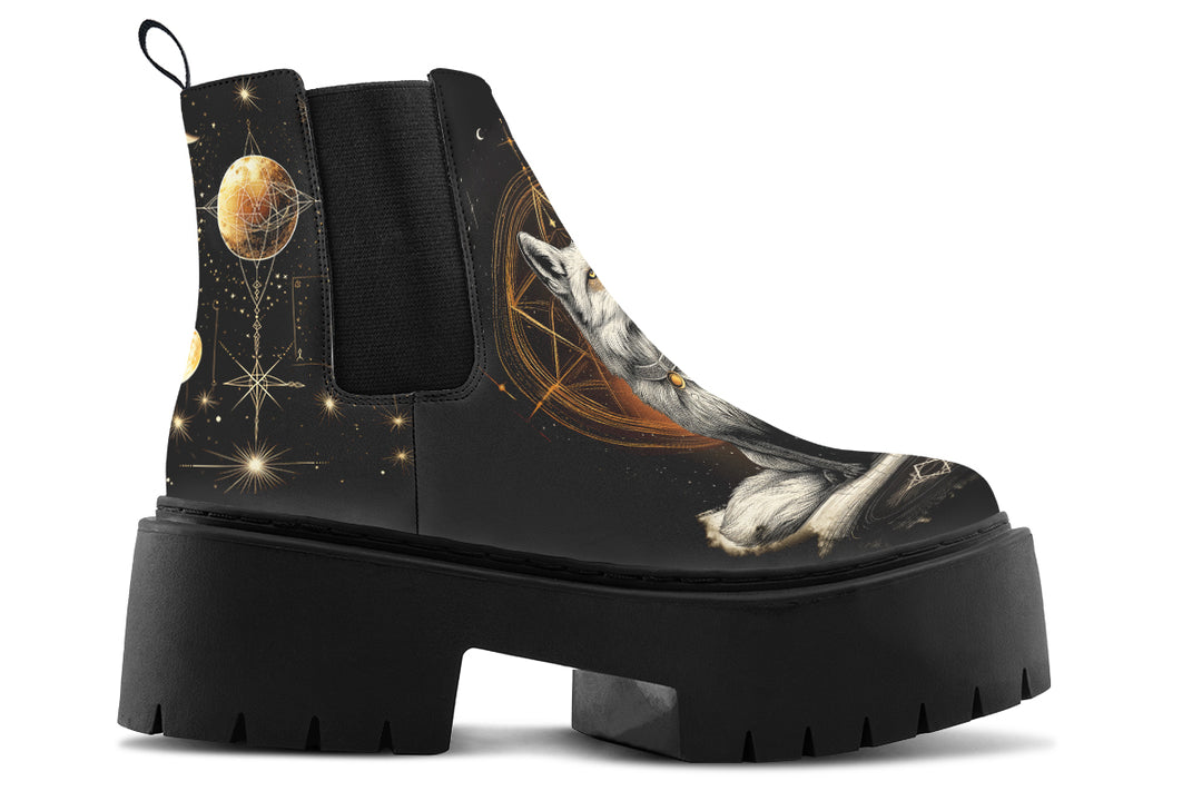 Astral Fox Platform Chelsea Boots