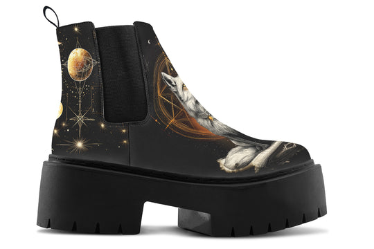 Astral Fox Platform Chelsea Boots