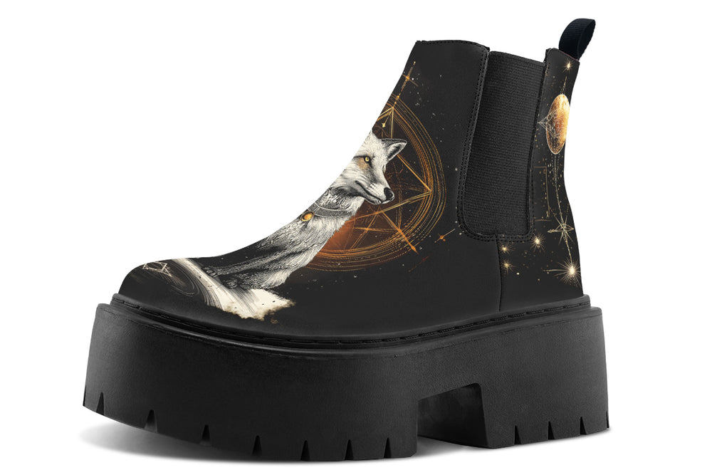 Astral Fox Platform Chelsea Boots