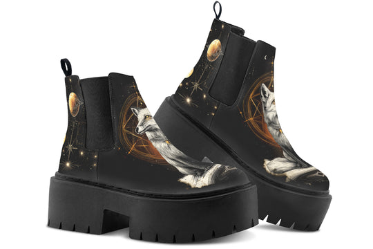 Astral Fox Platform Chelsea Boots