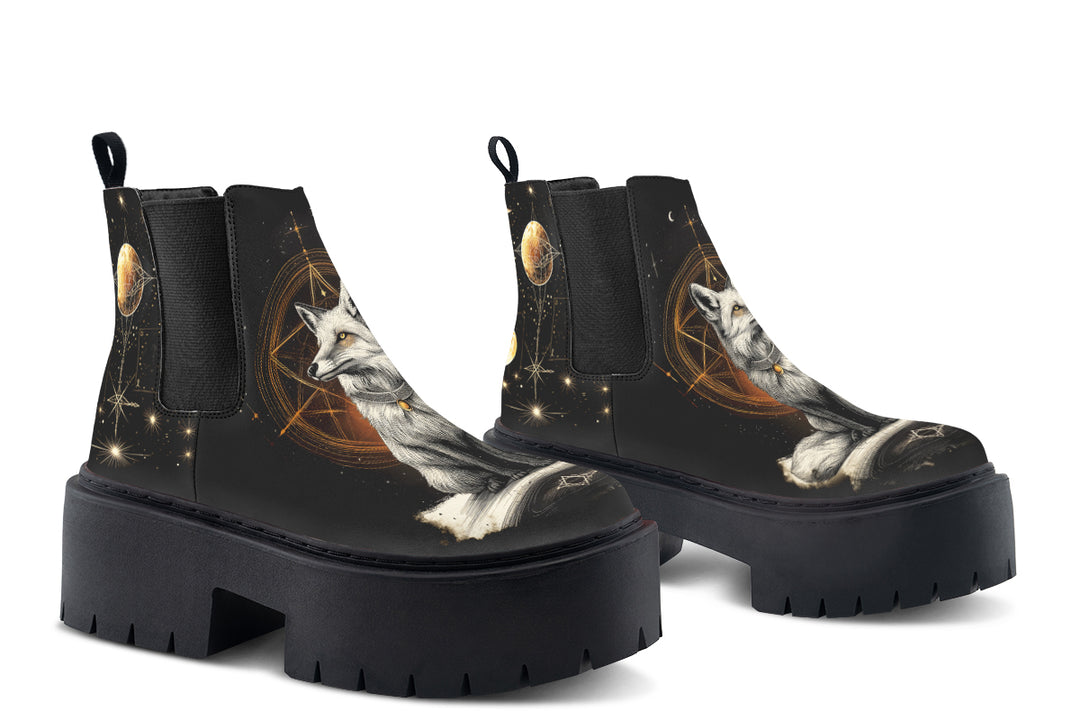 Astral Fox Platform Chelsea Boots
