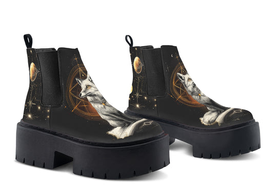 Astral Fox Platform Chelsea Boots