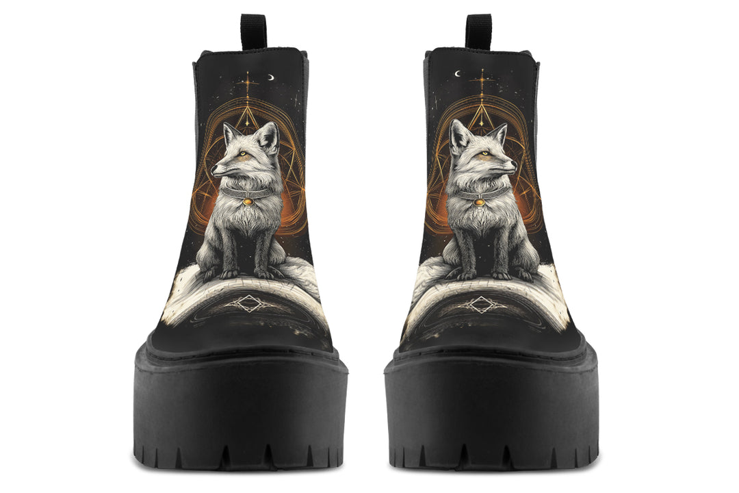 Astral Fox Platform Chelsea Boots