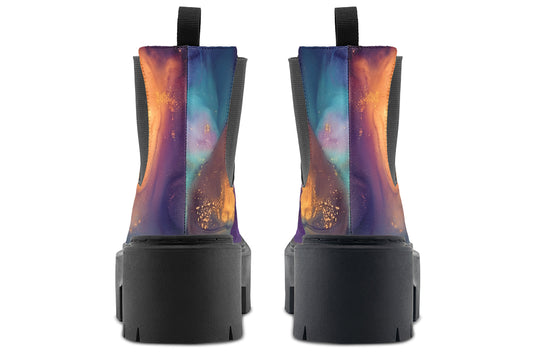 Aurora Pearl Platform Chelsea Boots