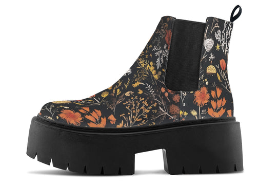 Autumn Reverie Platform Chelsea Boots