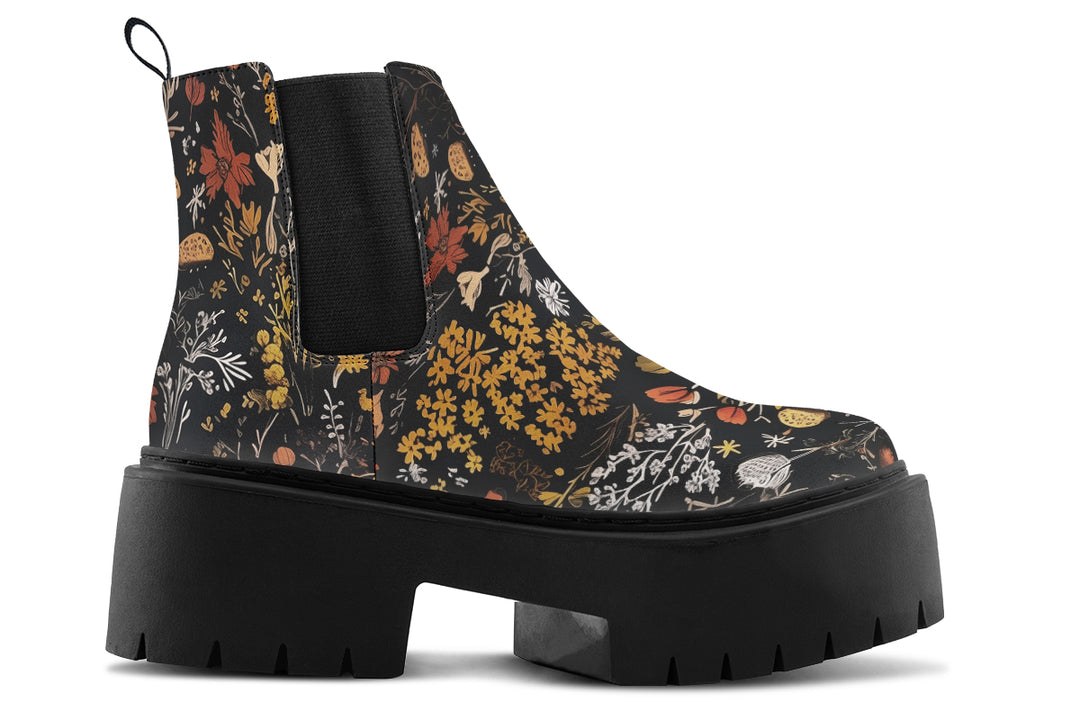 Autumn Reverie Platform Chelsea Boots