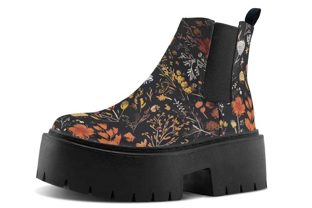 Autumn Reverie Platform Chelsea Boots
