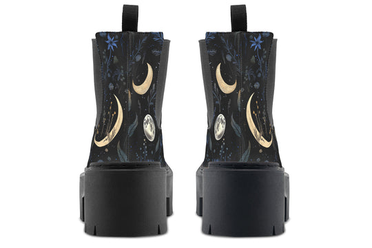 Azure Moonlit Botanica Platform Chelsea Boots