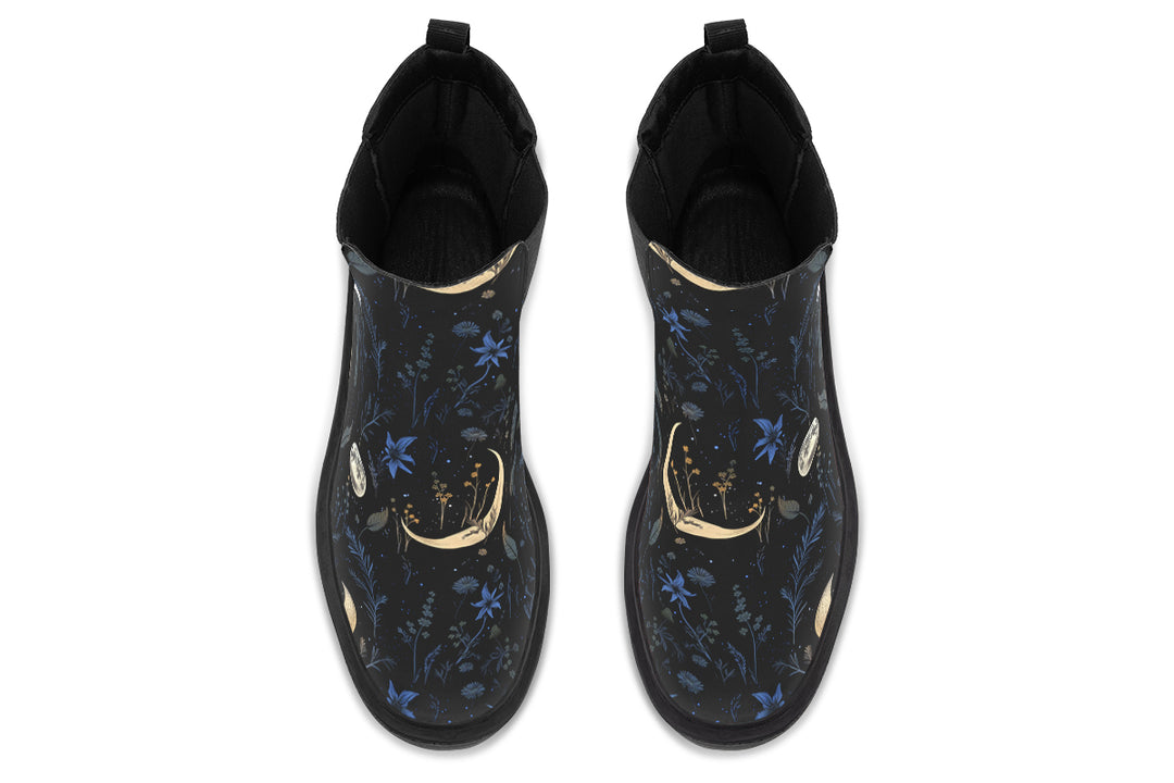 Azure Moonlit Botanica Platform Chelsea Boots