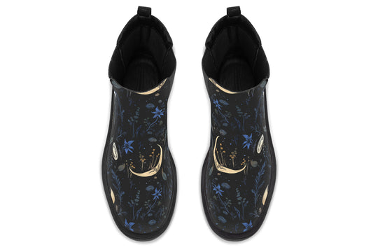 Azure Moonlit Botanica Platform Chelsea Boots