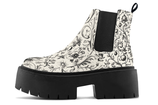 Baroque Platform Chelsea Boots