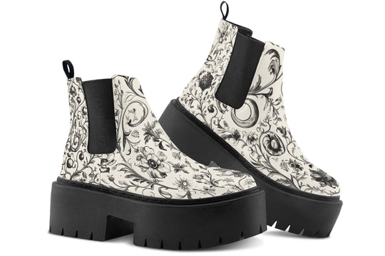 Baroque Platform Chelsea Boots