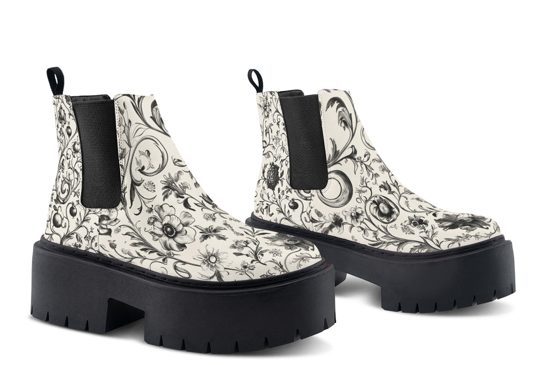 Baroque Platform Chelsea Boots