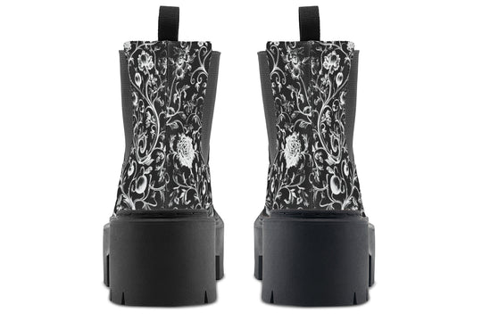 Black Baroque Platform Chelsea Boots