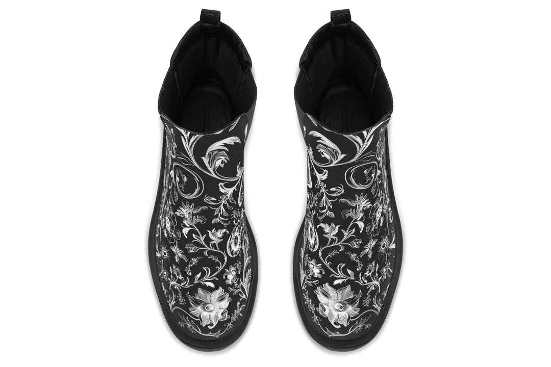 Black Baroque Platform Chelsea Boots