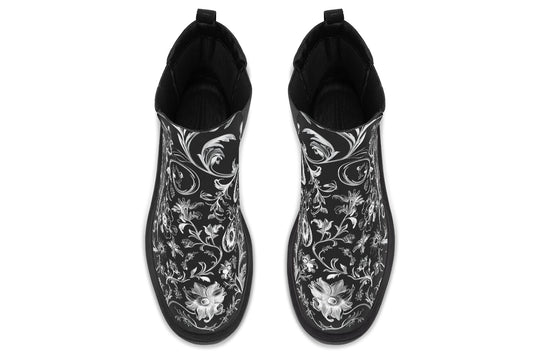 Black Baroque Platform Chelsea Boots