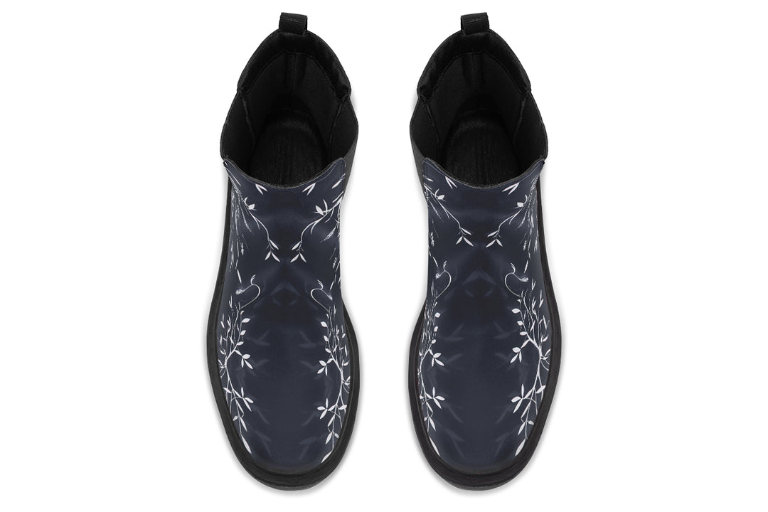 Black Delicate Platform Chelsea Boots