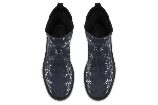 Black Delicate Platform Chelsea Boots