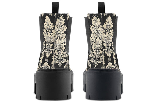 Black Faded Regal Platform Chelsea Boots
