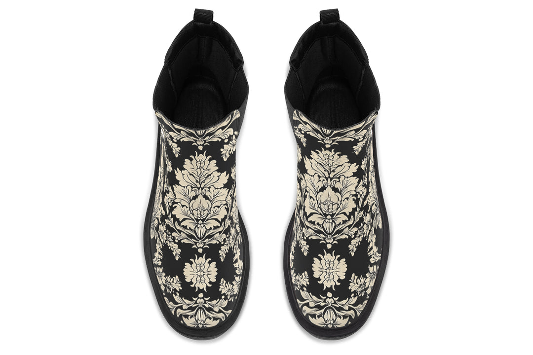 Black Faded Regal Platform Chelsea Boots
