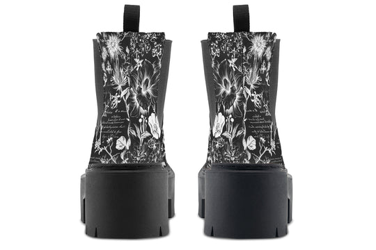 Black Memories Platform Chelsea Boots