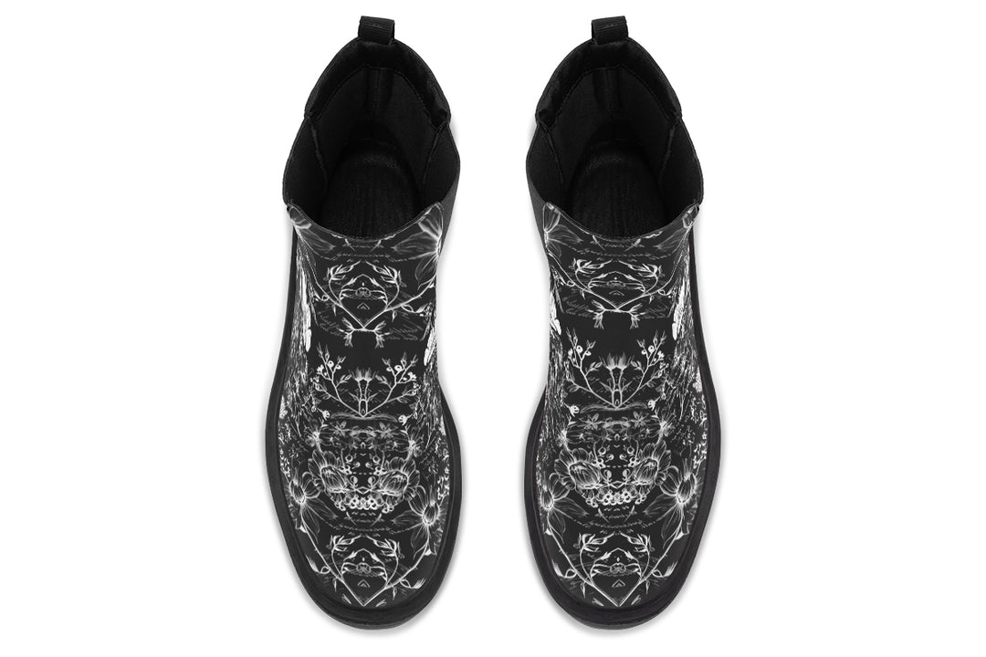 Black Memories Platform Chelsea Boots