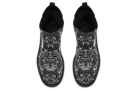 Black Memories Platform Chelsea Boots
