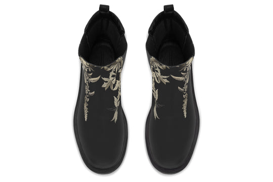 Black Night Ivy Platform Chelsea Boots