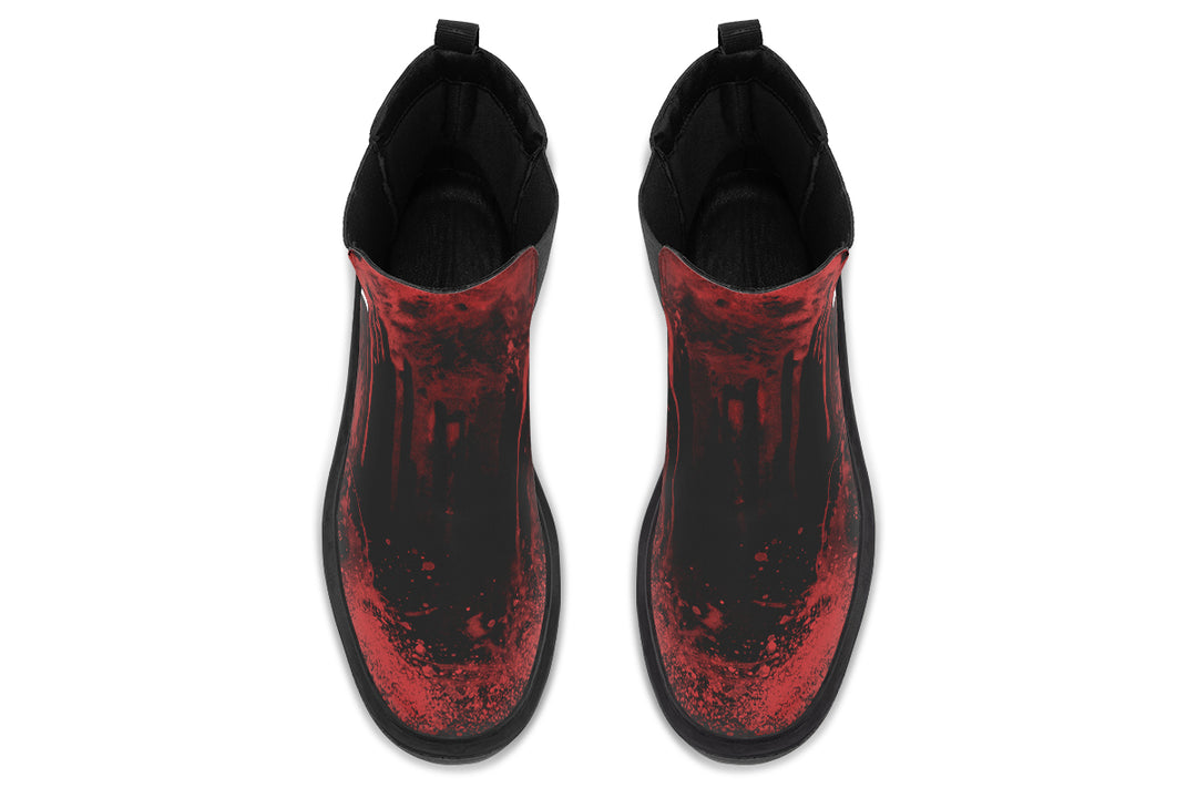 Black Oops My Bad Platform Chelsea Boots