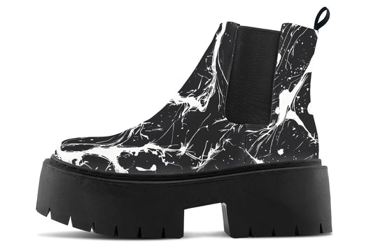 Black Rupture Platform Chelsea Boots