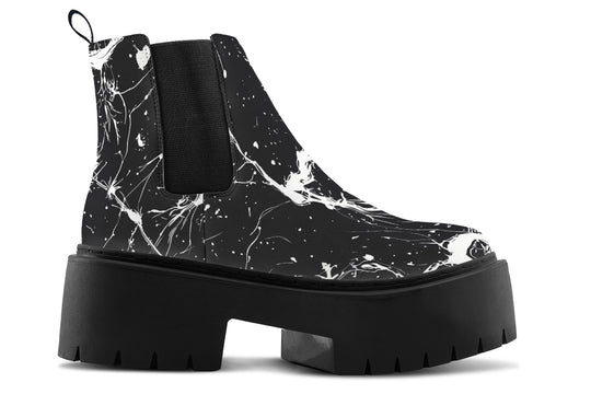 Black Rupture Platform Chelsea Boots