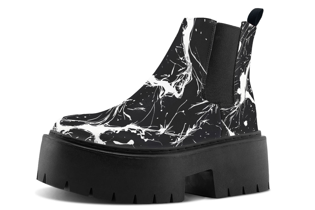 Black Rupture Platform Chelsea Boots