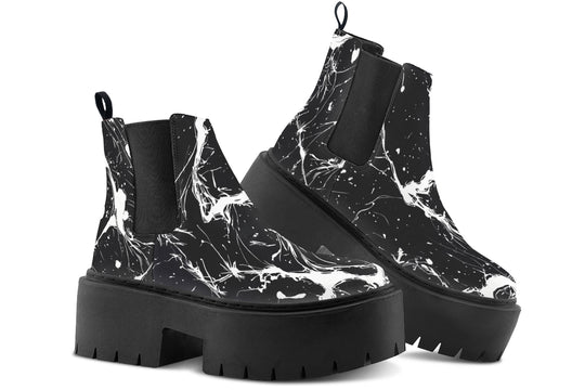 Black Rupture Platform Chelsea Boots
