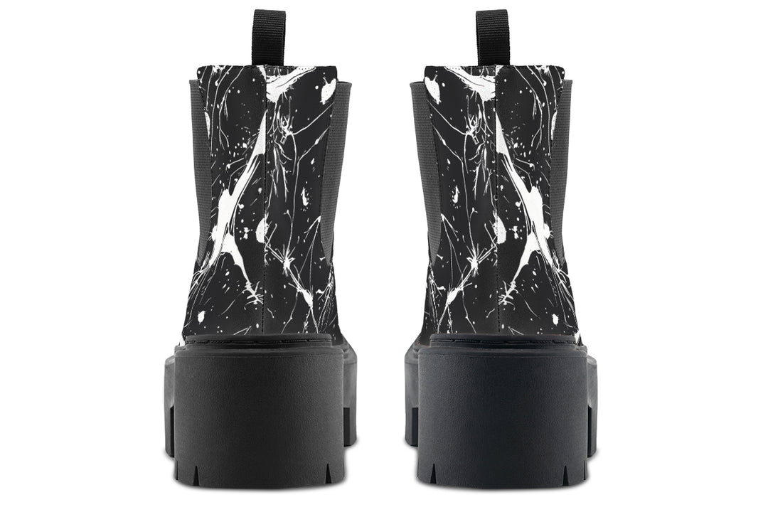 Black Rupture Platform Chelsea Boots