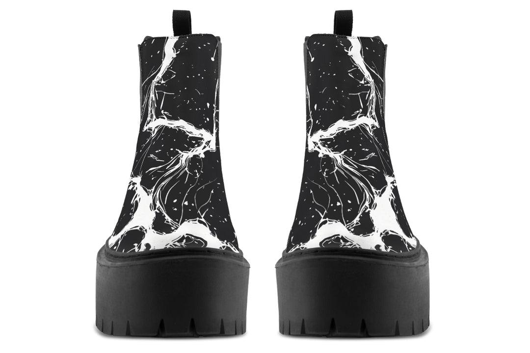 Black Rupture Platform Chelsea Boots