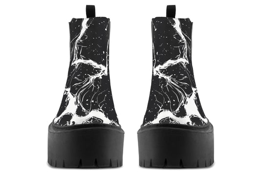 Black Rupture Platform Chelsea Boots