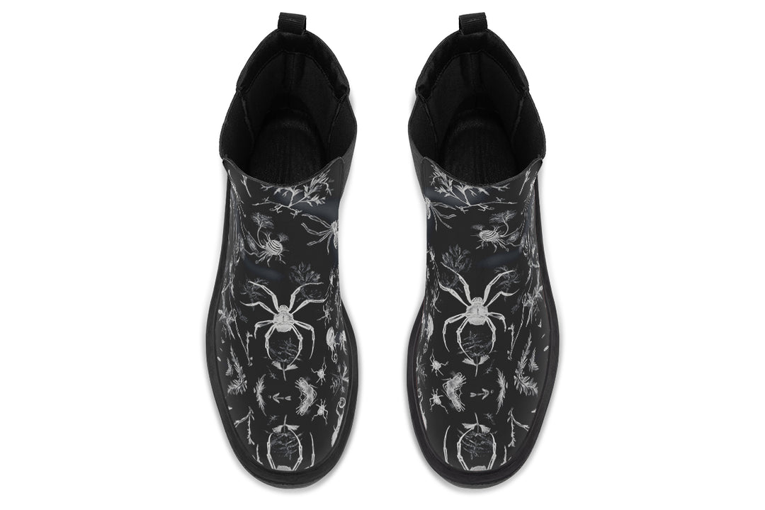 Black Widow Garden Platform Chelsea Boots