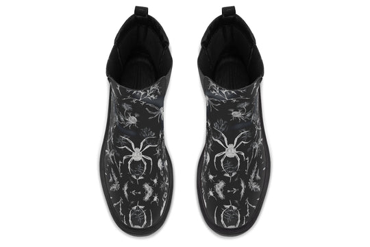 Black Widow Garden Platform Chelsea Boots