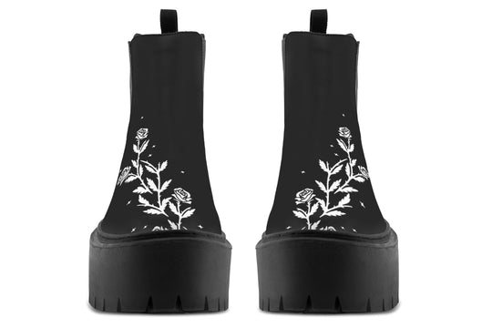 Black Widow Platform Chelsea Boots