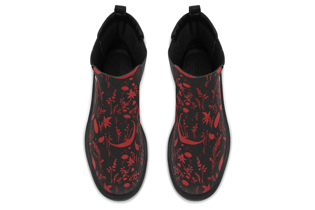Blood Moonlit Botanica Platform Chelsea Boots