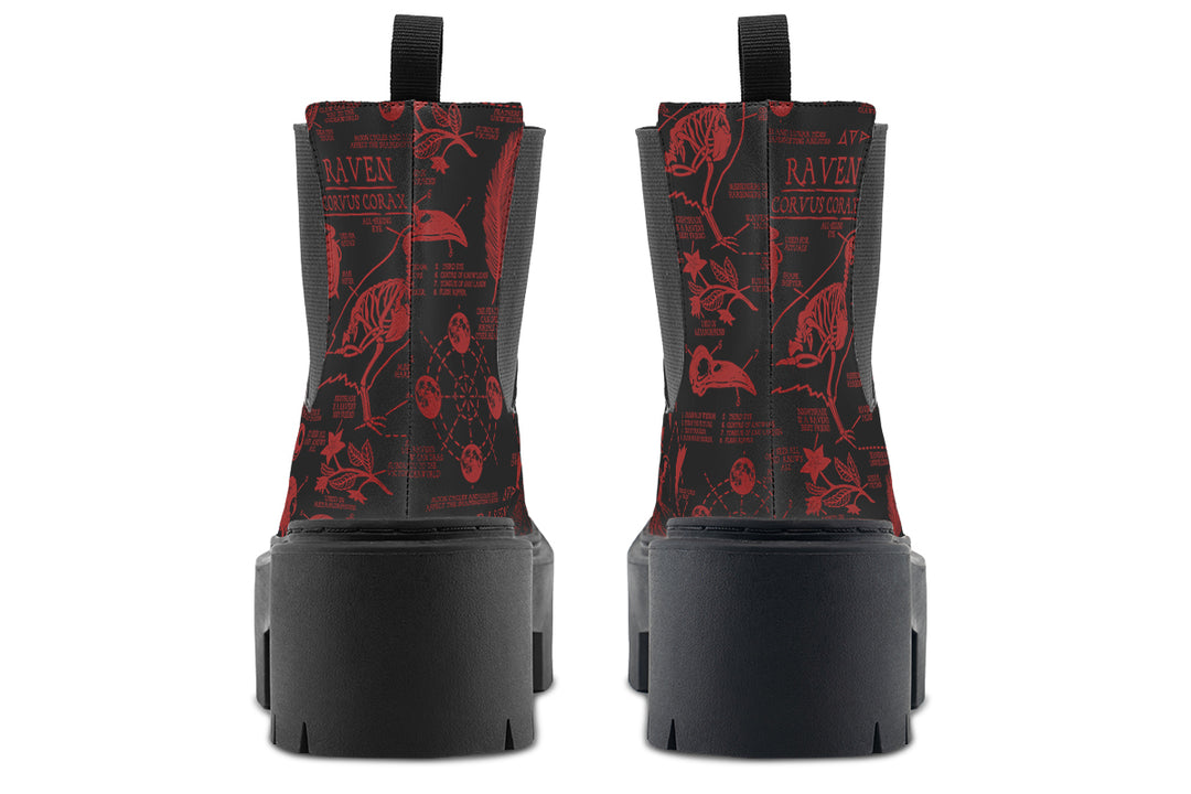 Blood Raven Study Platform Chelsea Boots