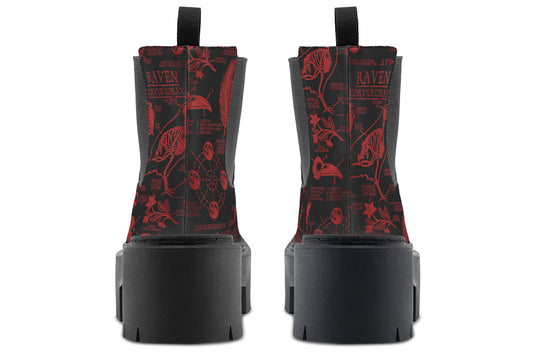 Blood Raven Study Platform Chelsea Boots