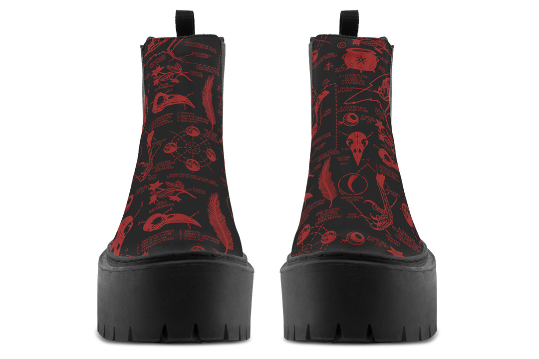 Blood Raven Study Platform Chelsea Boots