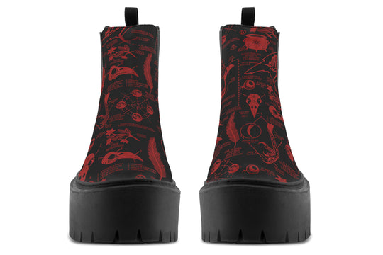 Blood Raven Study Platform Chelsea Boots