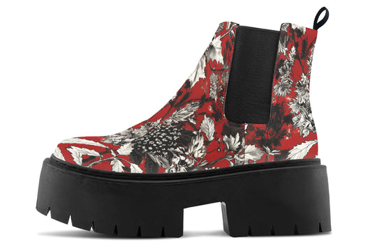 Bloodflower Platform Chelsea Boots