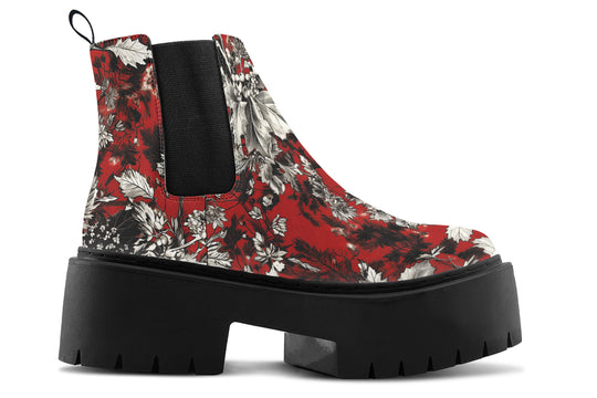 Bloodflower Platform Chelsea Boots