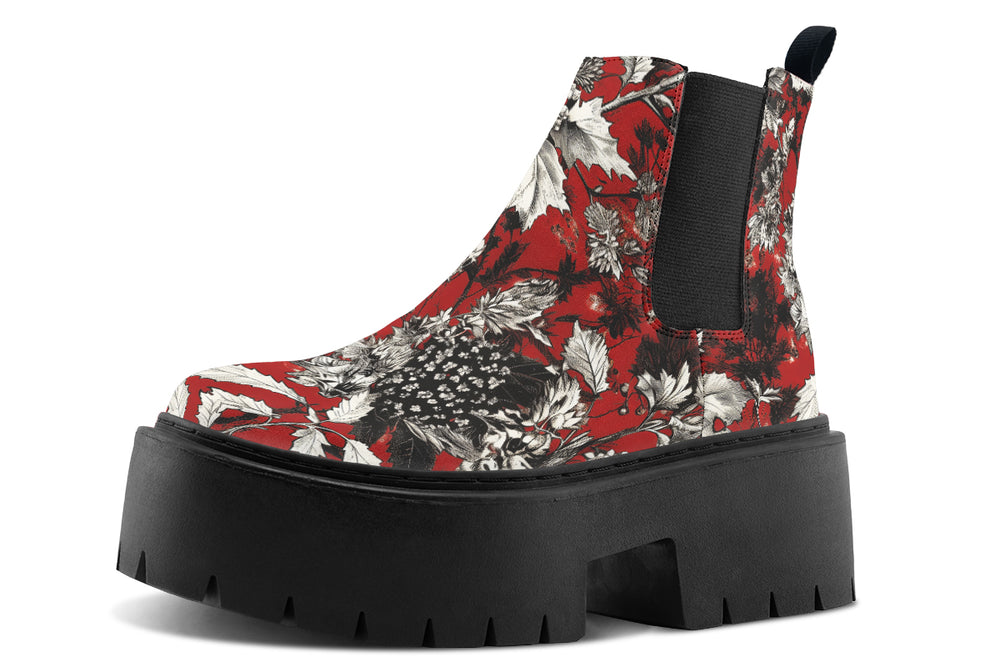 Bloodflower Platform Chelsea Boots