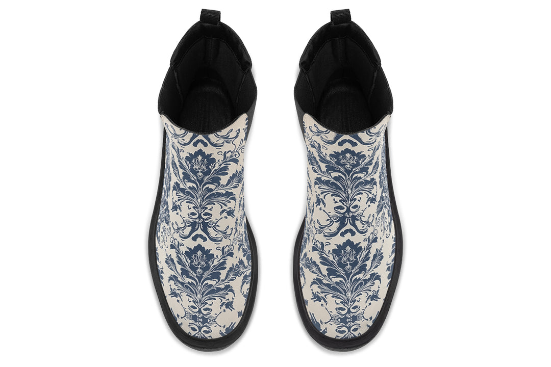 Blue Faded Regal Platform Chelsea Boots
