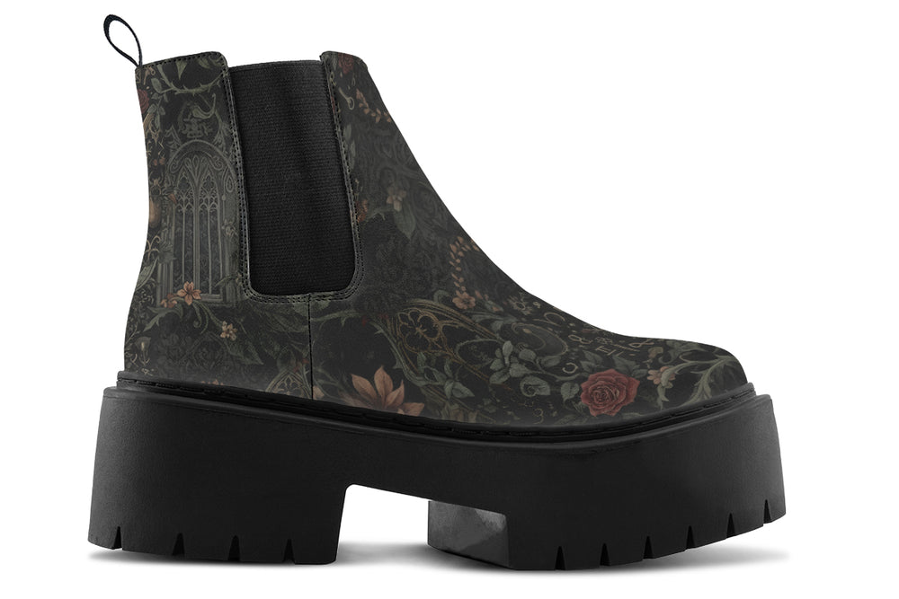 Cathedral of Thorns Platform Chelsea Boots