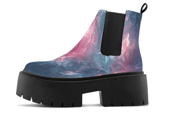 Celestial Crystal Platform Chelsea Boots